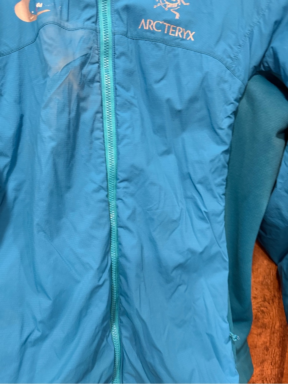 Arc’teryx women’s atom blue jacket large *logo* - Picture 5 of 8